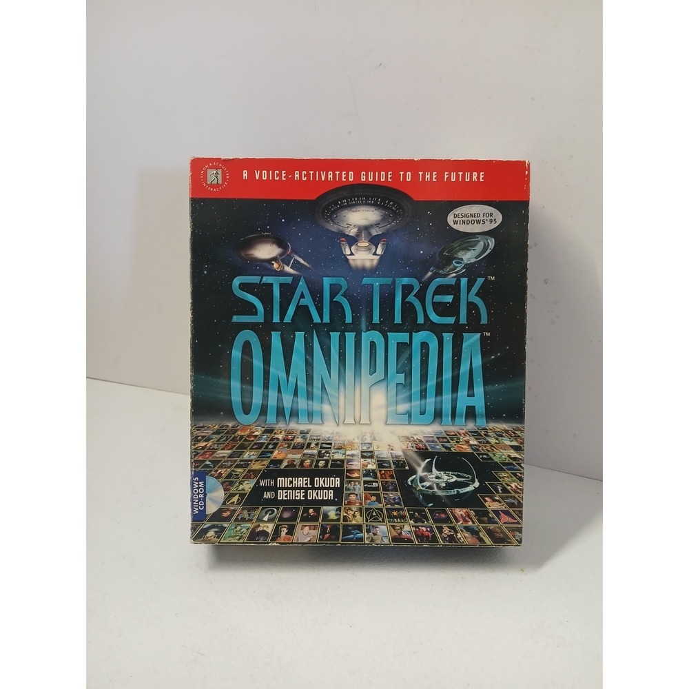 2 interactive pc CD/ROMs Star Trek Omnipedia (sealed)‎ & STNG Technical Manual